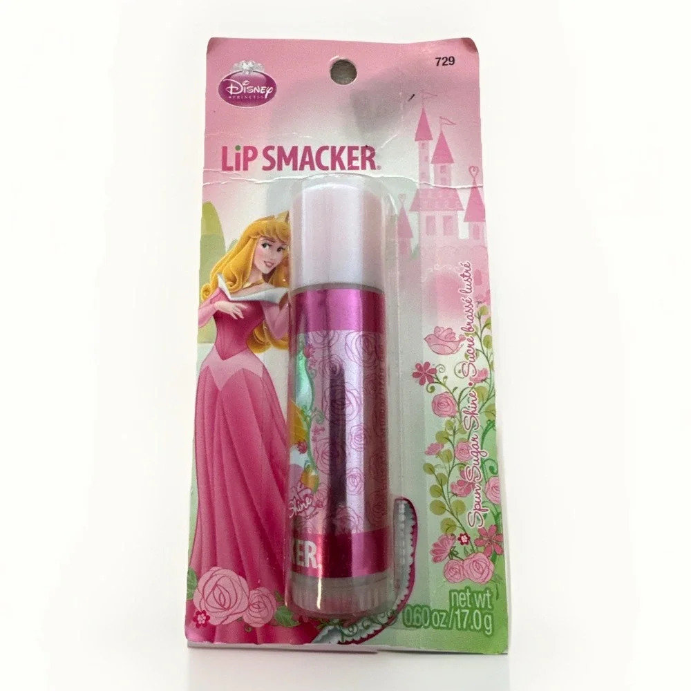 Disney Princess Aurora Lip Smacker Balm Spun Sugar Shine Sealed Rare